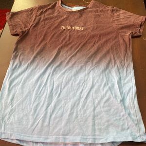 I am selling a faded black to blue shirt for boys!